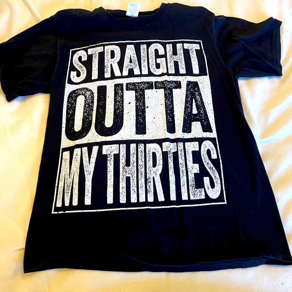 🎯Short sleeve 40th birthday shirt size M